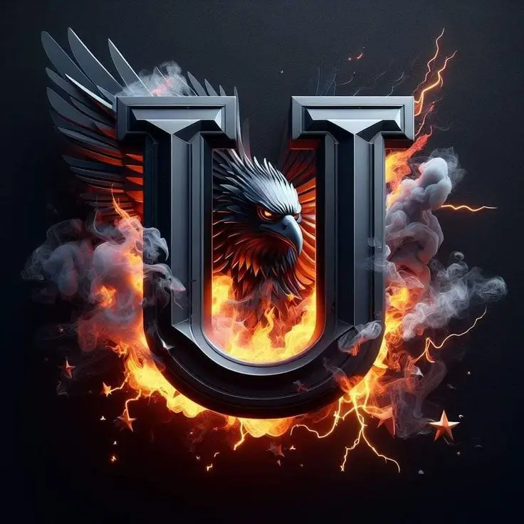 U-name-dp-fire-stylish