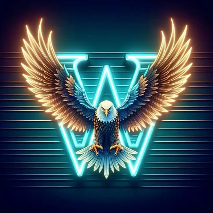 W-name-stylish-black-dp