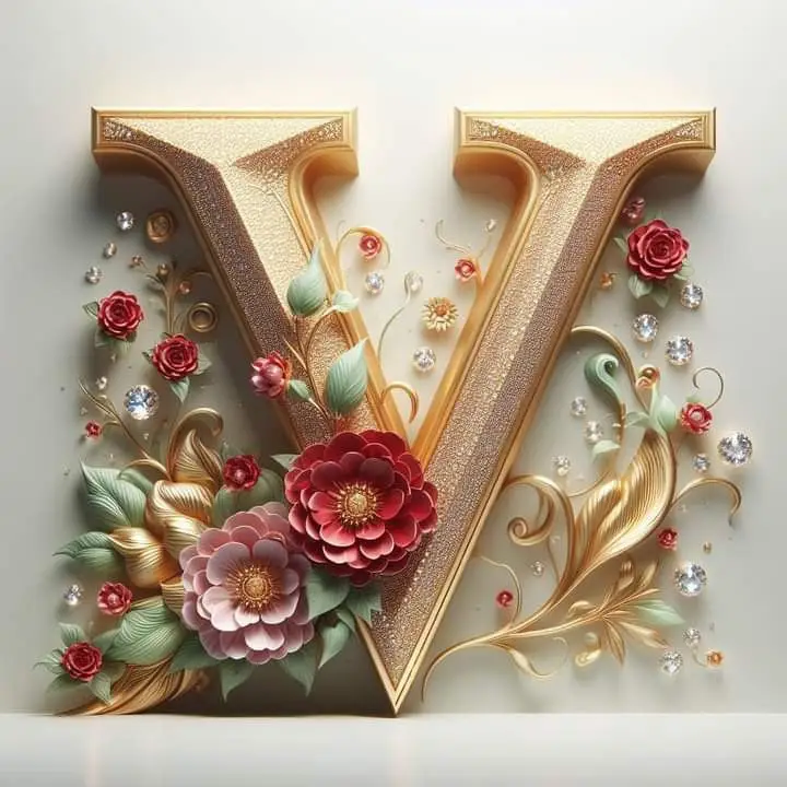 V-name-dp-stylish-wallpaper